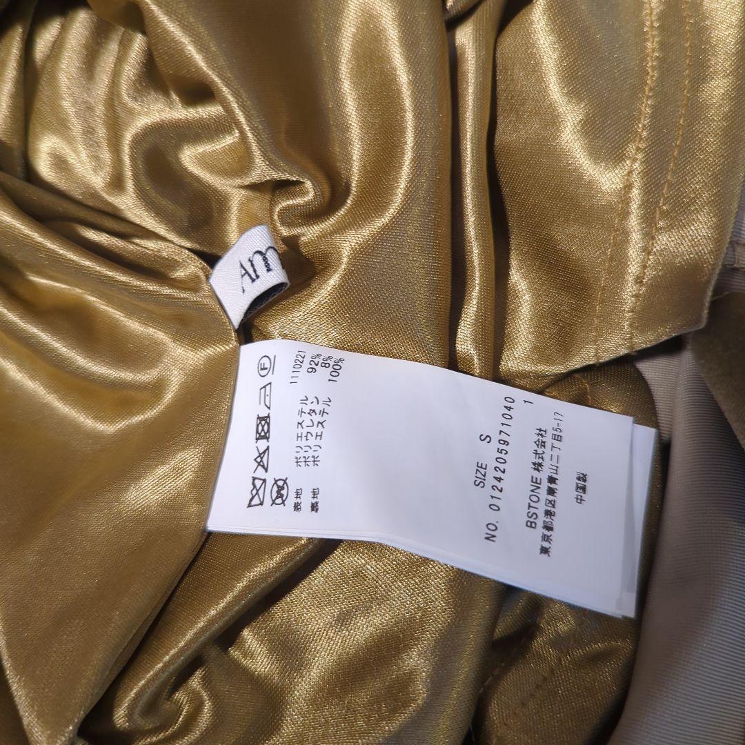 Ameri　BACK OPEN PEARL VELOUR DRESS