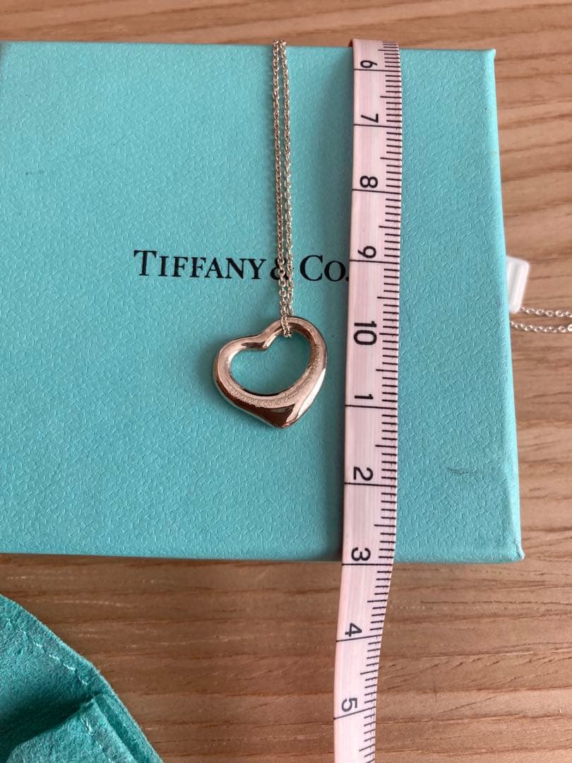 ティファニー　オープンハートネックレス　シルバー