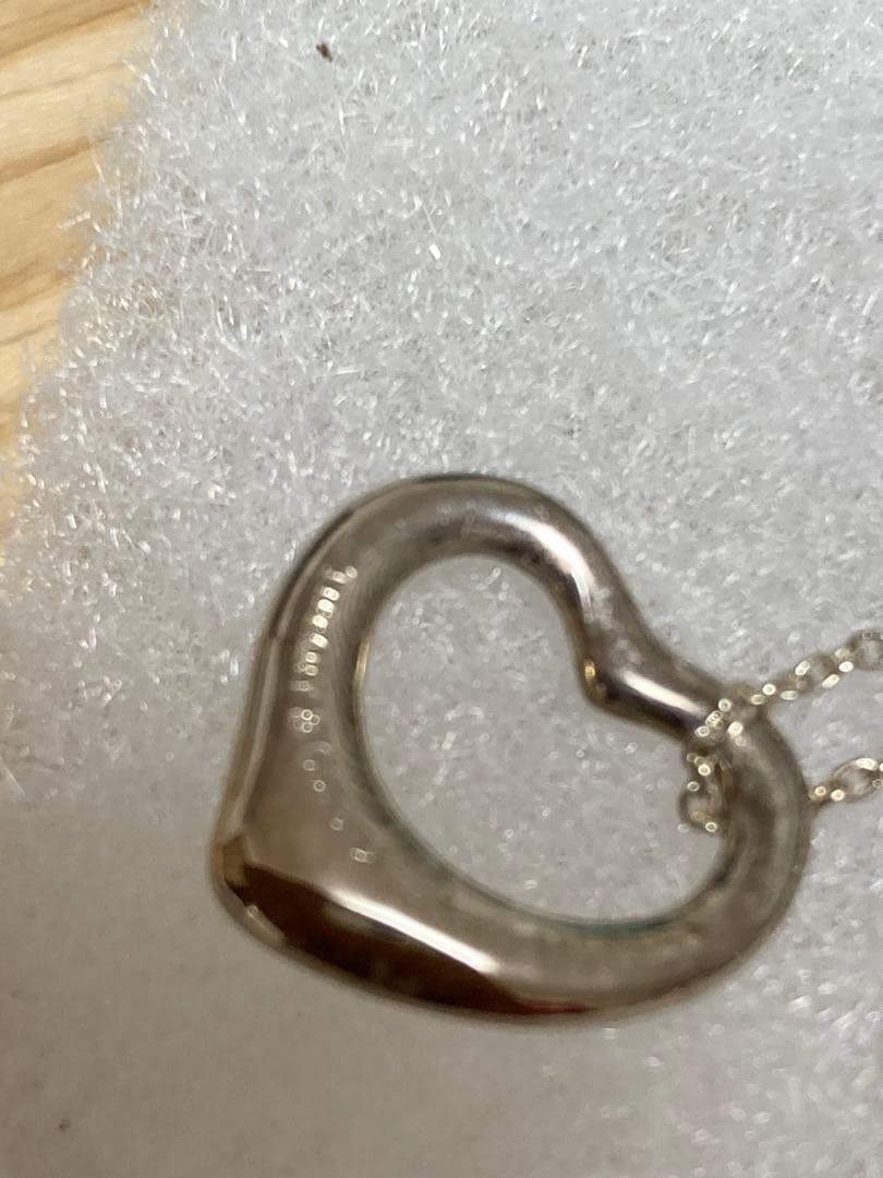 ティファニー　オープンハートネックレス　シルバー