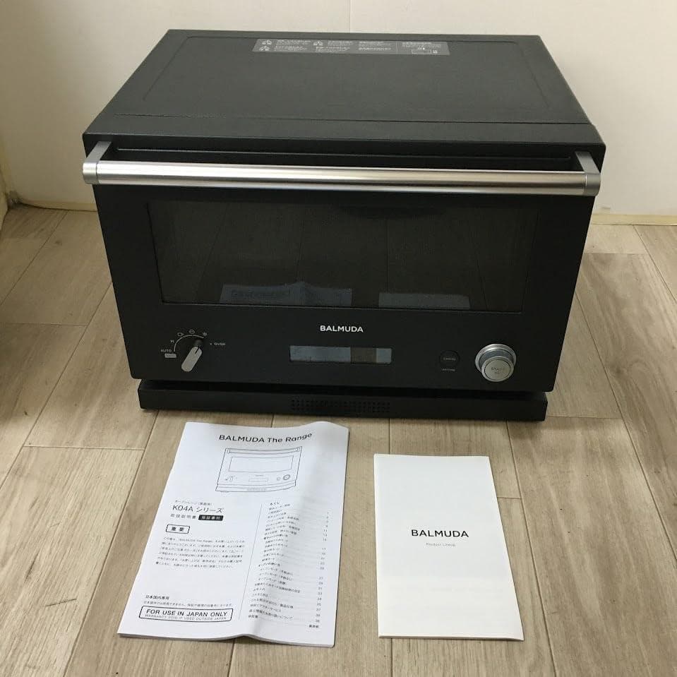【AJ】BALMUDA K04A-BK オーブンレンジ The Range ★