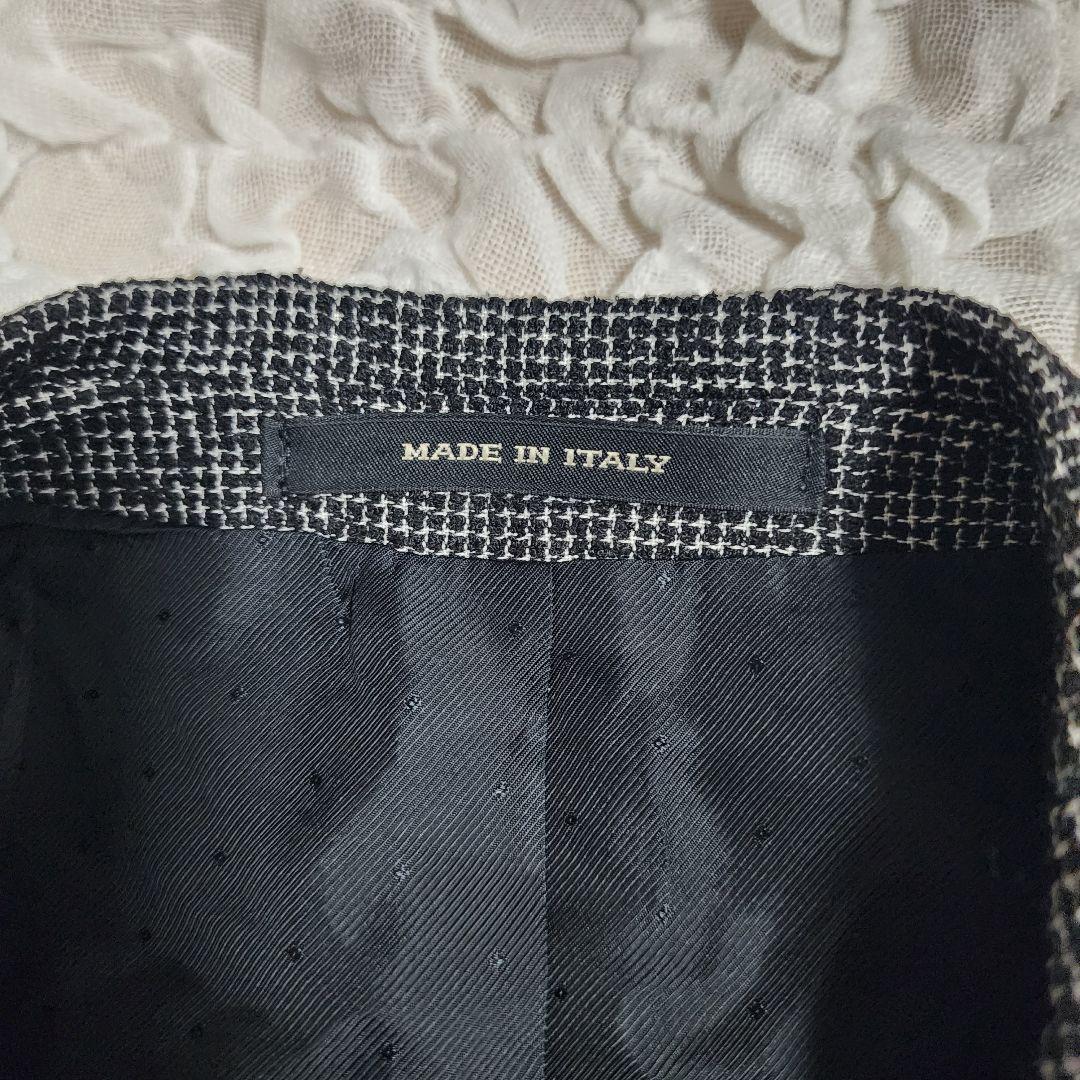 美品 タリアトーレ ピーノレラリオ メタルボタン 千鳥柄 テーラードジャケット