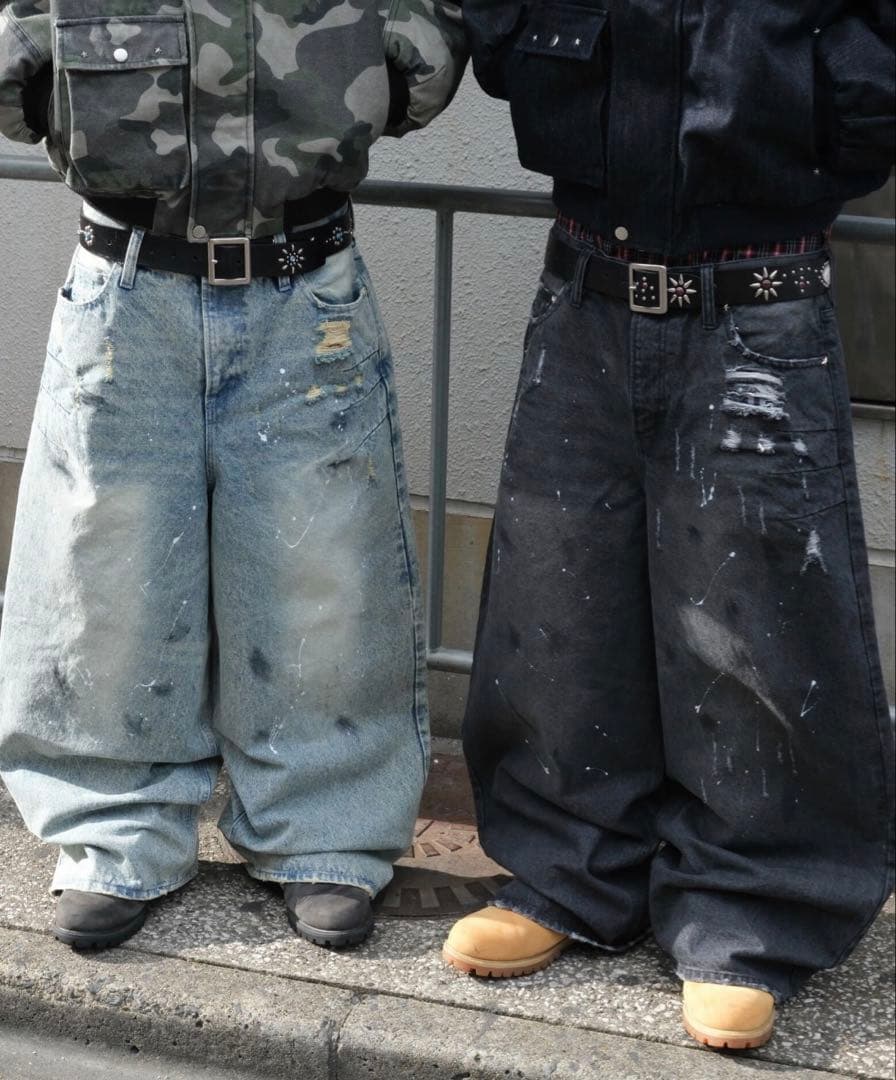 わっさー‼️BELVET Pleated Baggy Pants