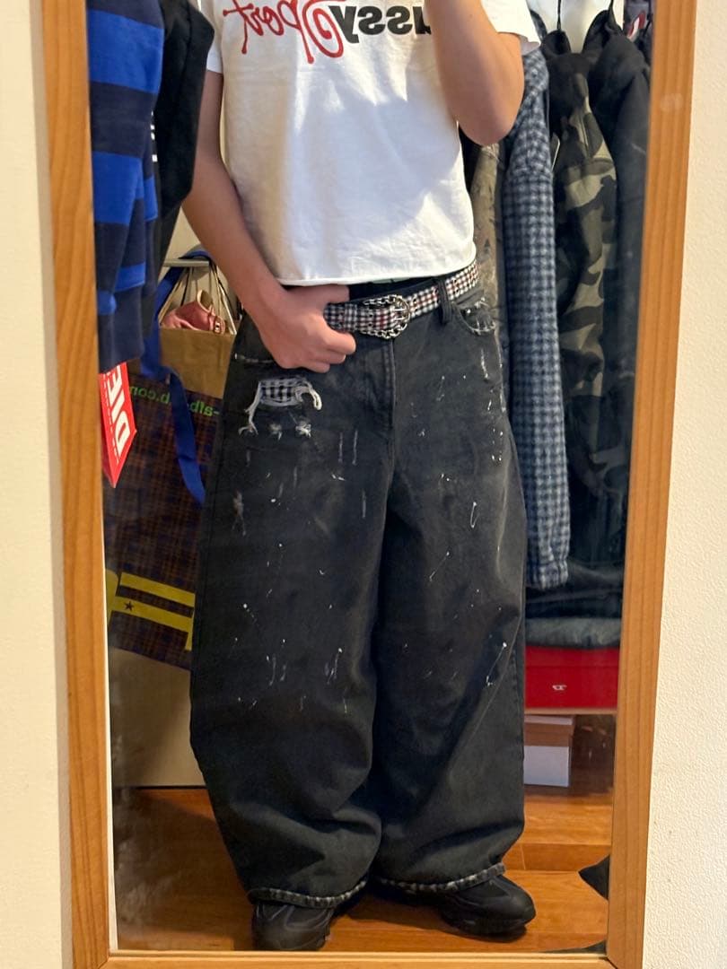 わっさー‼️BELVET Pleated Baggy Pants