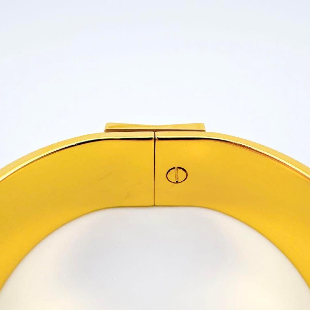 エルメス ロケ エマイユ 七宝焼 バングル ブレスレット レディース ゴールド