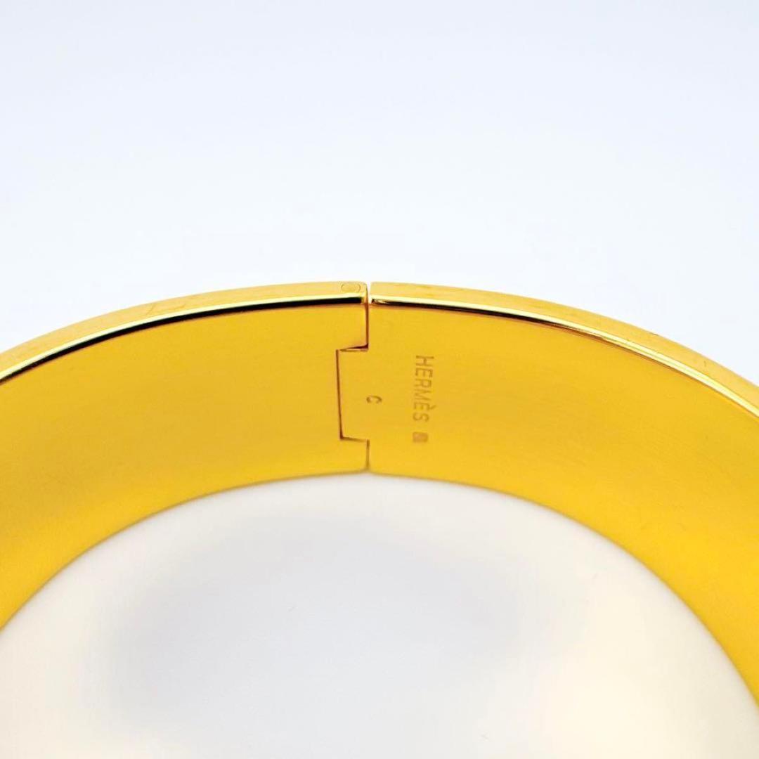 エルメス ロケ エマイユ 七宝焼 バングル ブレスレット レディース ゴールド