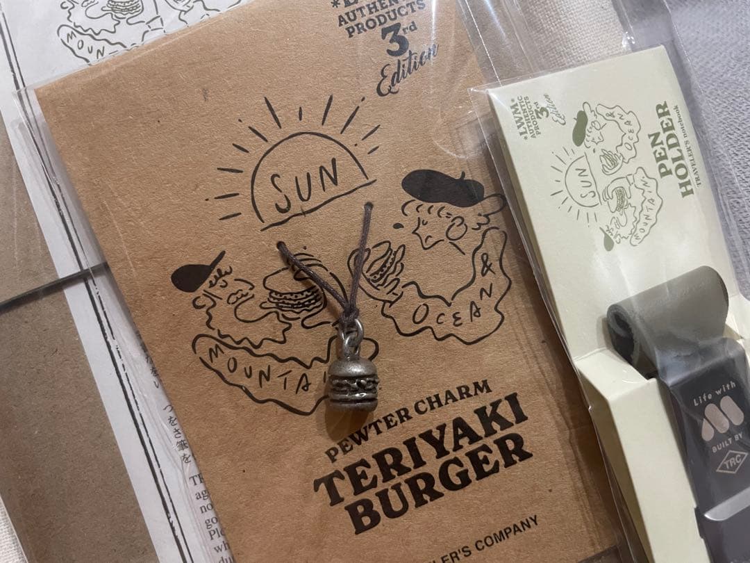 新品 モスバーガー トラベラーズ ノート オリーブセット 3rd Edition