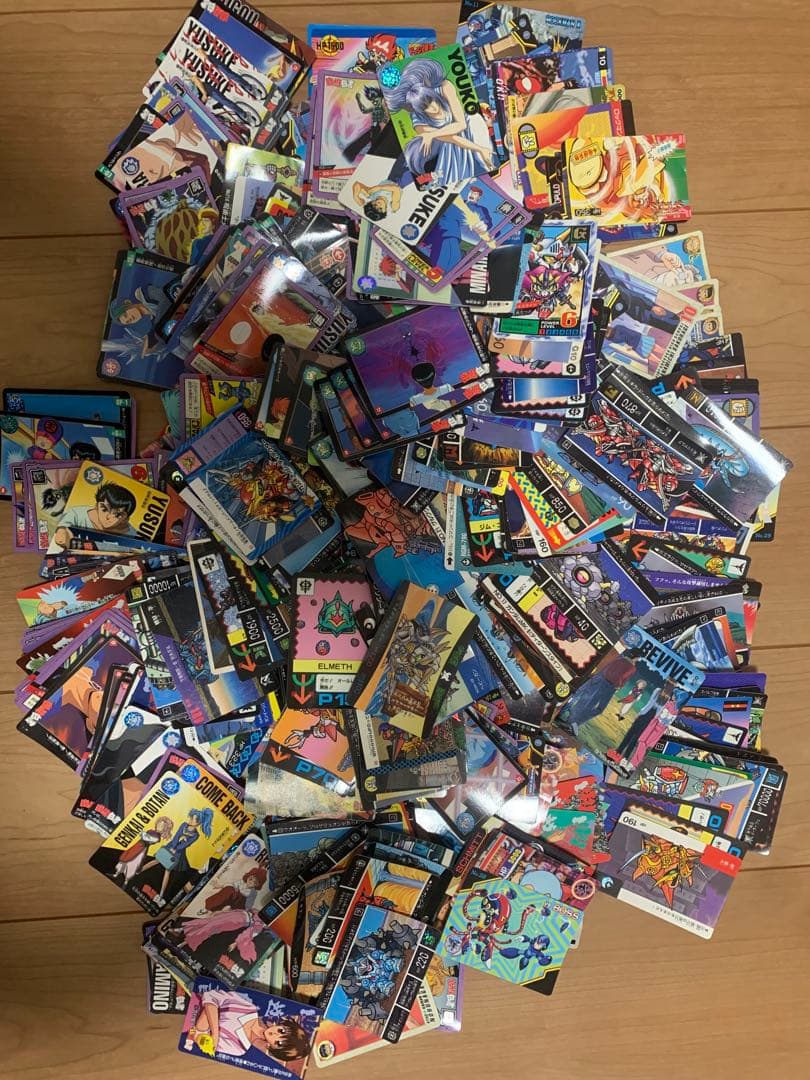 ドラゴンボール、幽遊白書、ガンダム、その他カードセット