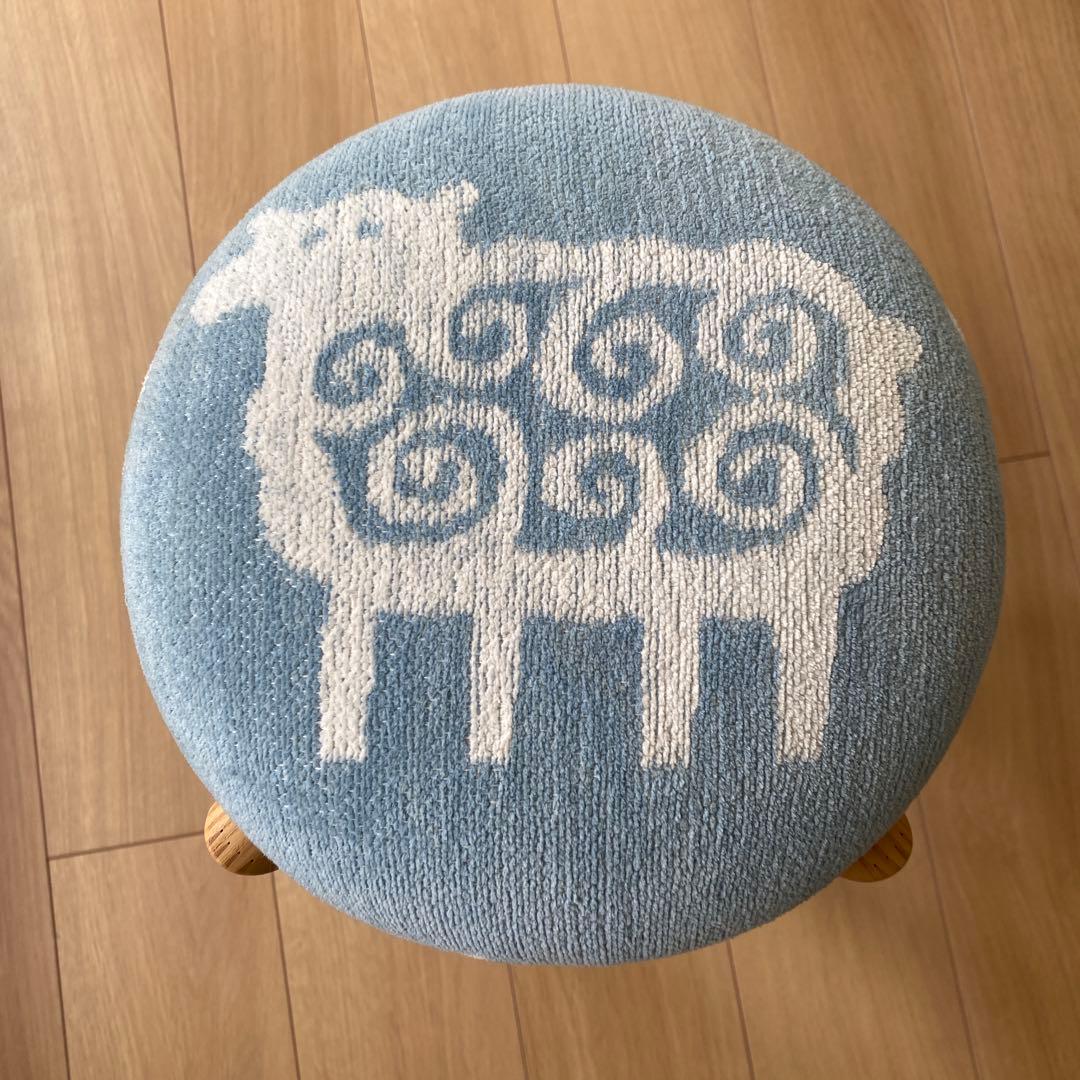 【 匠工芸 & クリッパン 】マッシュルーム スツール ライトブルー