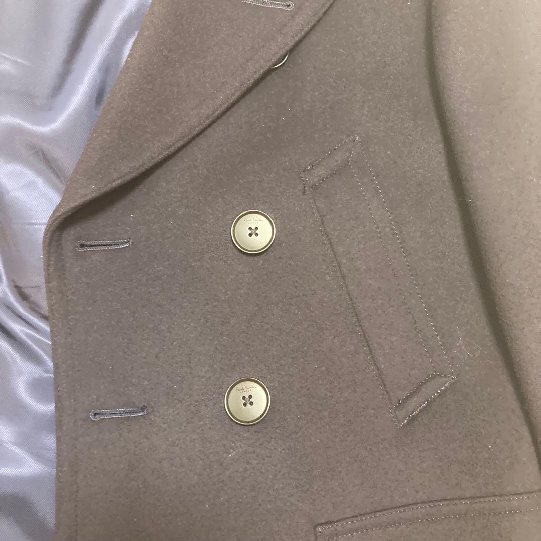 【美品】Paul Smith London ネイビーピーコート　毛100% M