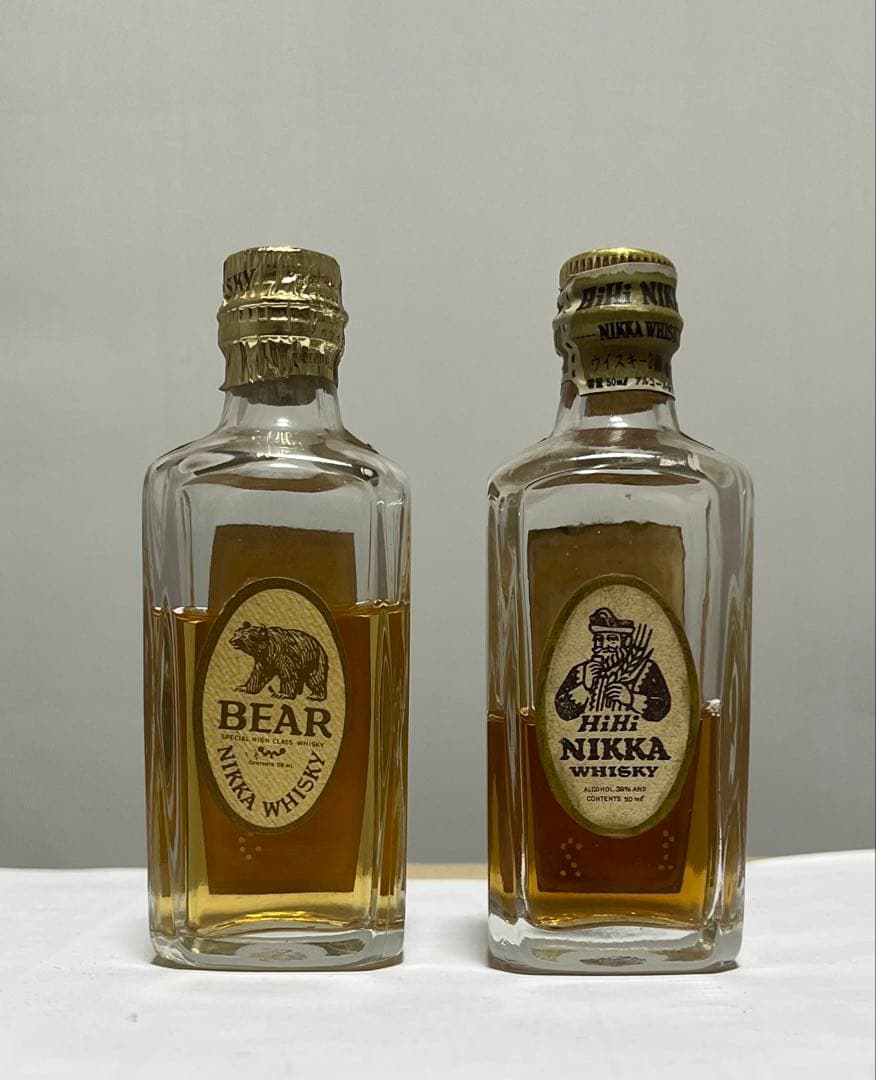 NIKKA BEAR & HiHi ウイスキー ミニチュアボトル