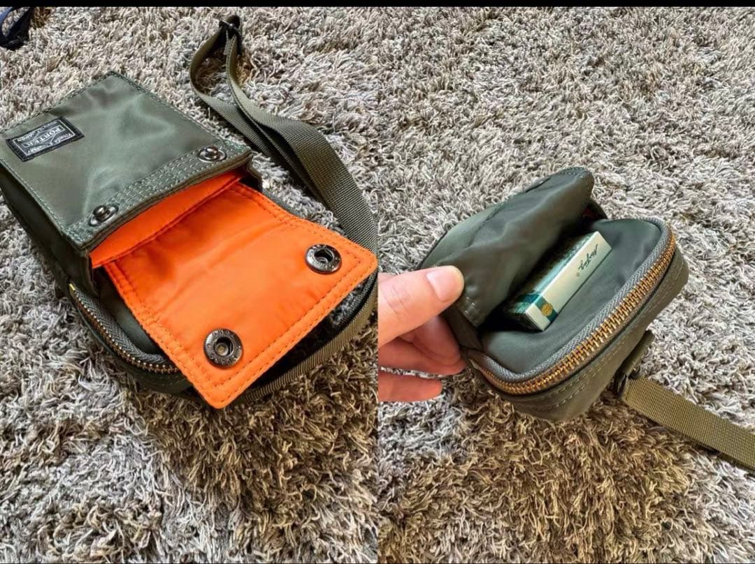 PORTERポーター　タンカー　ポーチ　シルバーグレー