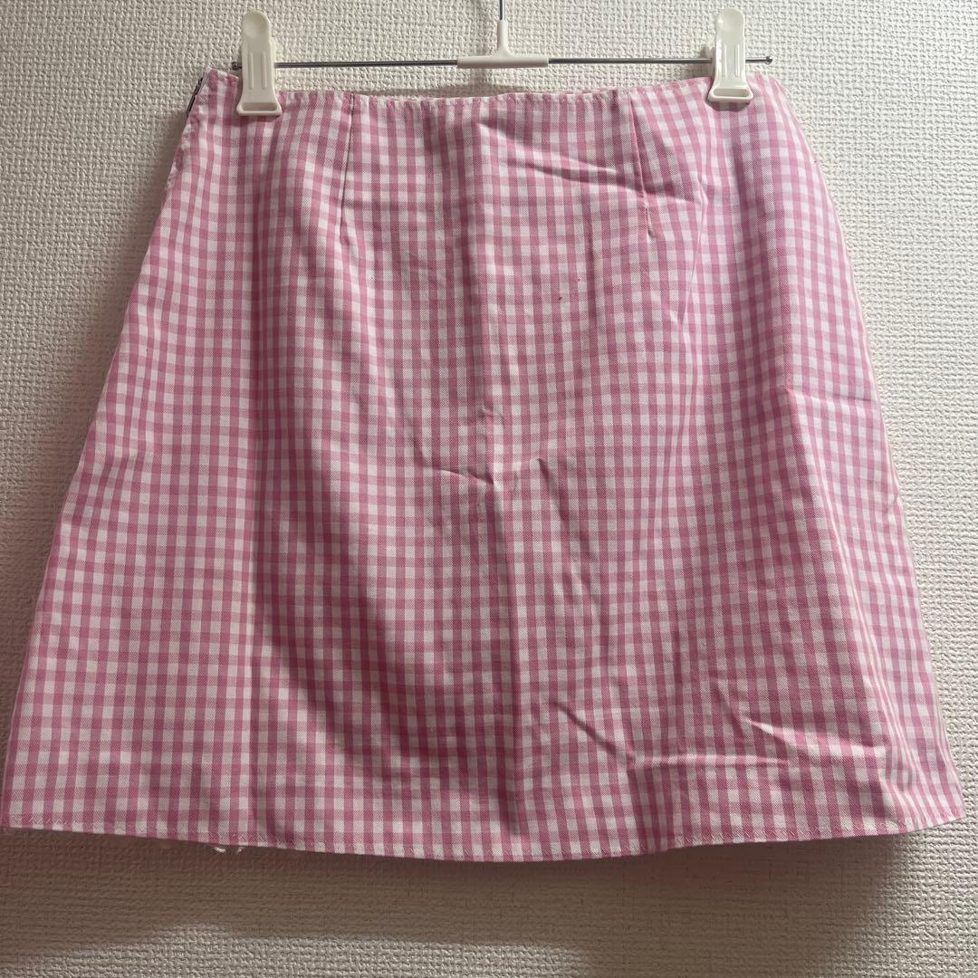 katie daisy skirt ピンクギンガム