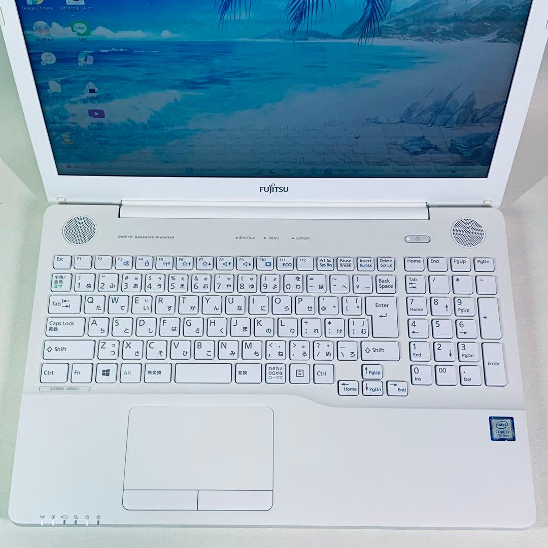 Core i7✨7世代✨SSD2TB✨32GB✨富士通✨ホワイト✨ノートパソコン