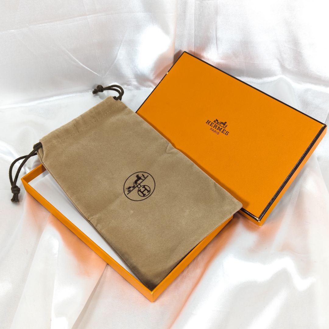【美品】 エルメス べアン ボックスカーフ ゴールド金具 箱 保存袋付