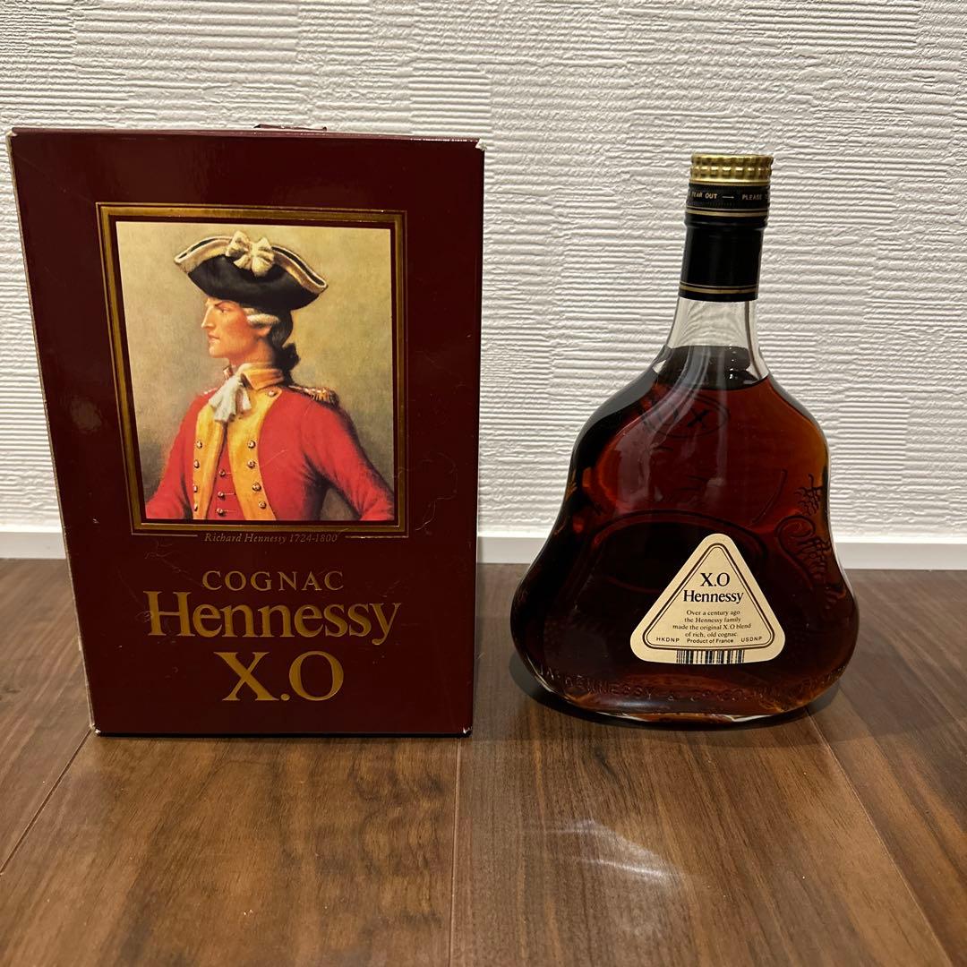 古酒　ヘネシーXO クリアボトル 金キャップ