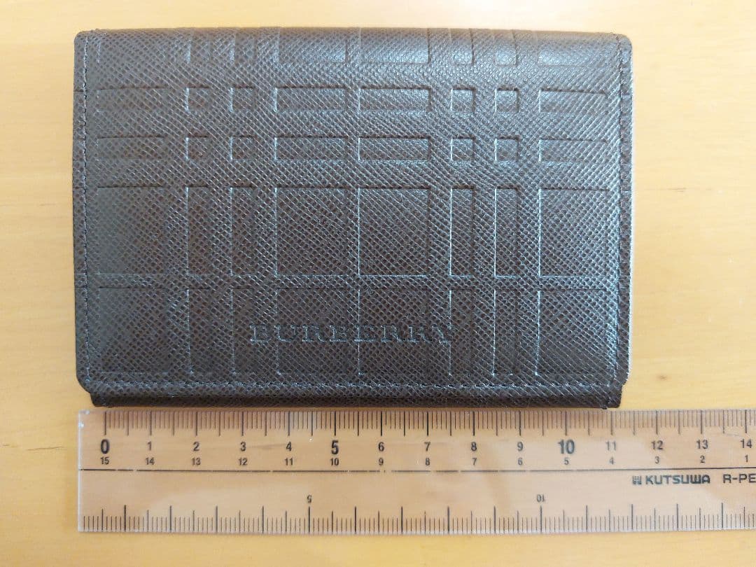【新品未使用】BURBERRY ブラウンレザー 名刺入れ