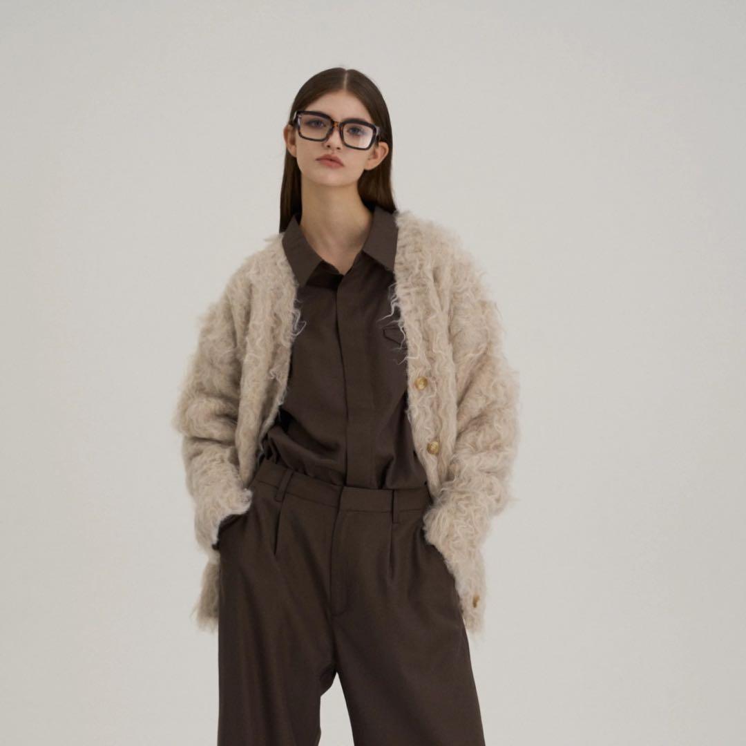 【美品】THETOE PIGALLE SHAGGY シャギーカーディガン