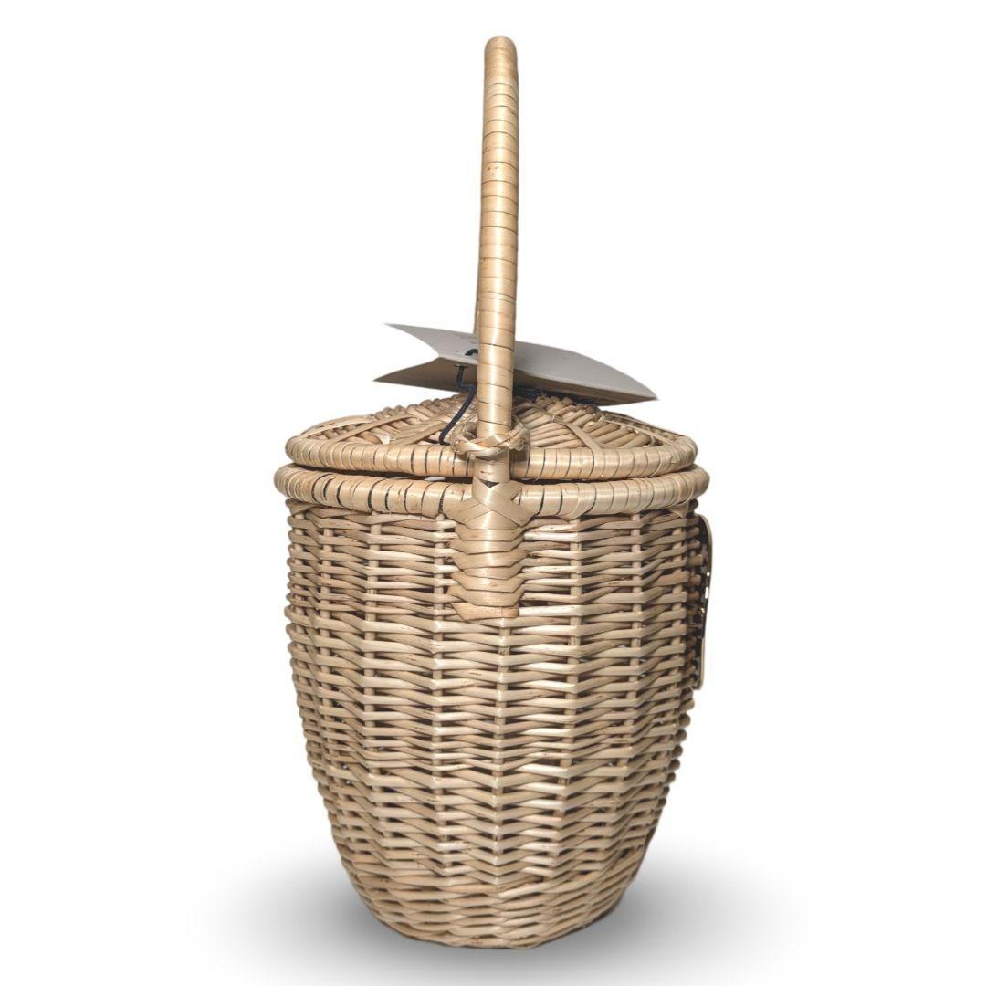 【新品未使用】PATOU パトゥ ウィッカ　かごバッグ