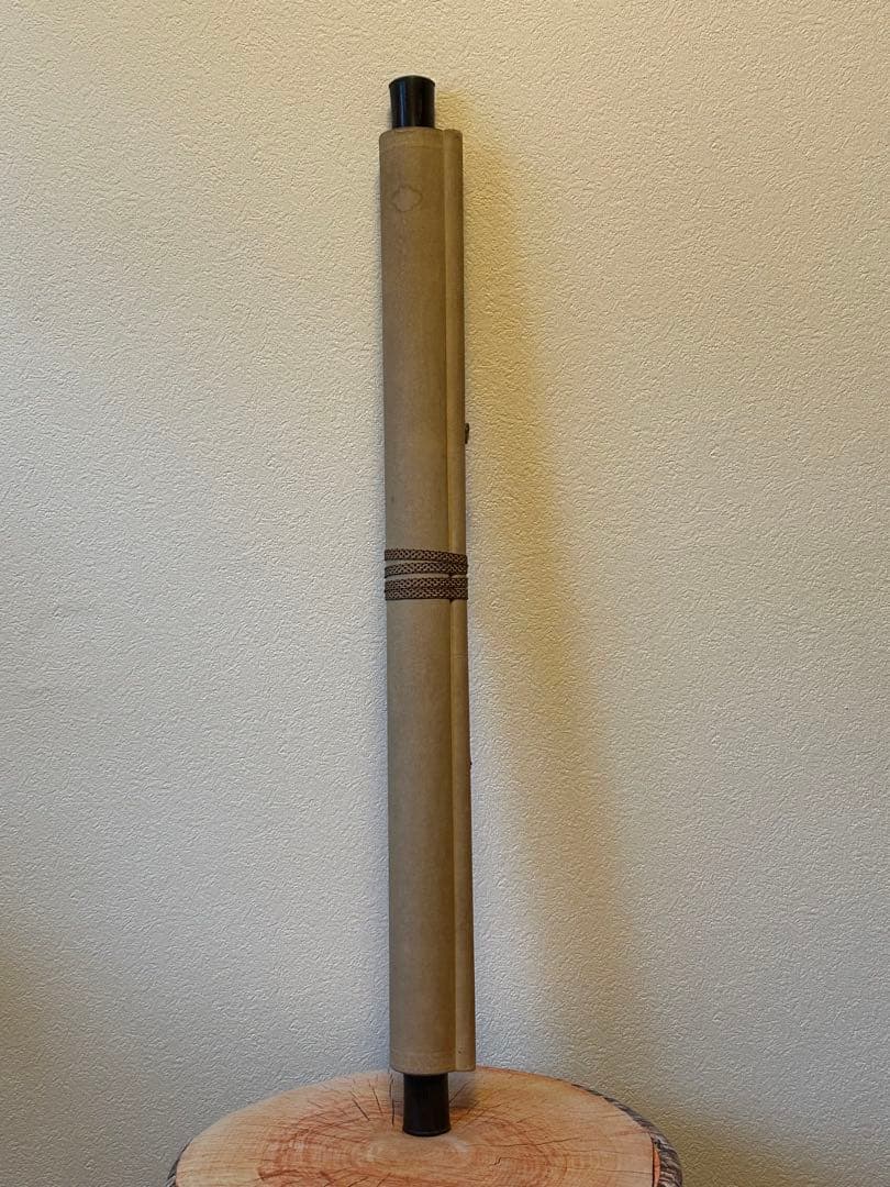 【真作】山岡鉄舟　ニ行書掛軸 　　　紙本　肉筆 幕末三舟(海舟　泥舟) 日蓮宗