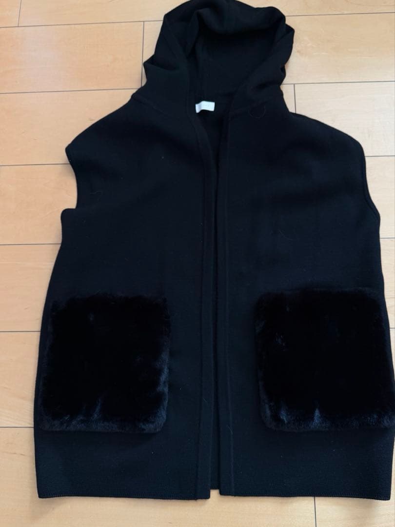 Ballsey ファーポケット　ニットベスト