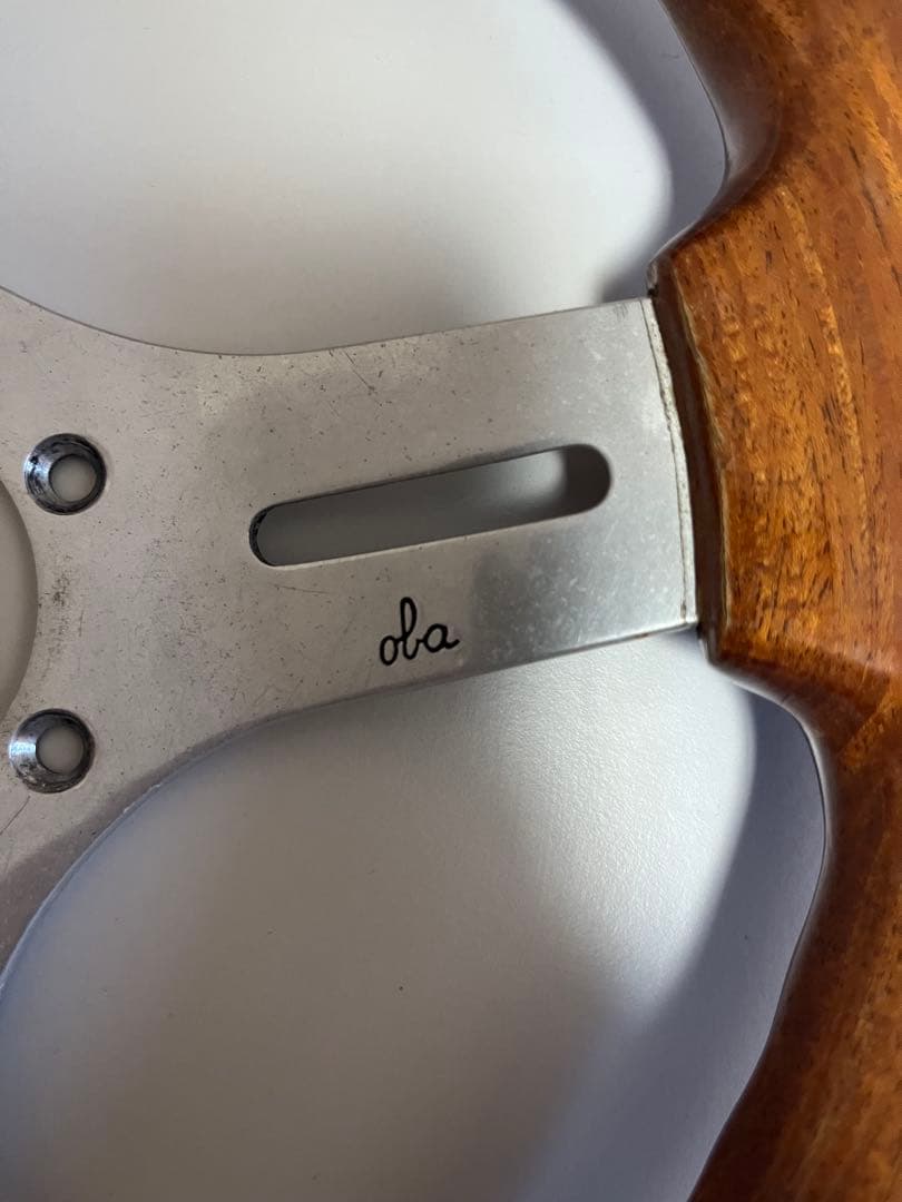 当時物　小径ハンドル　旧車　oba 日曜日最終