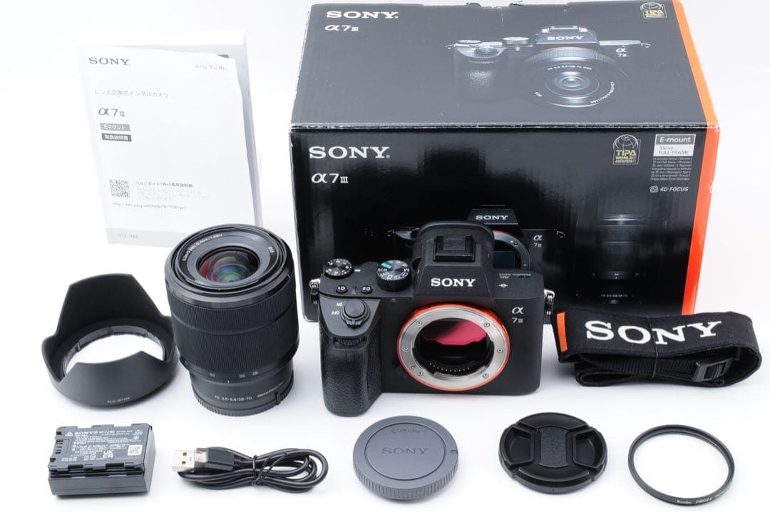 美品【SC:3,805回】 SONY α7 Ⅲ ILCE-7M3 28-70mm