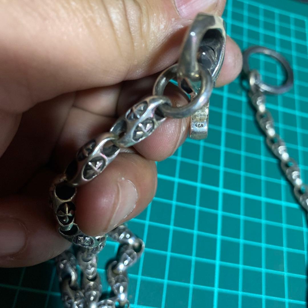 素早い対応925 ウォレットチェーン　クロス　ネックレス可