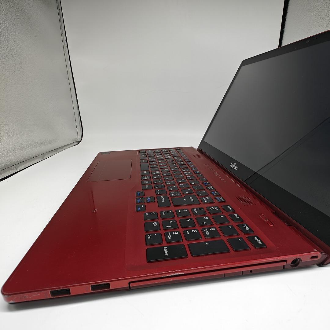 【富士通】AH77 高性能i7 SSD512GB 16GB レッド ノートPC