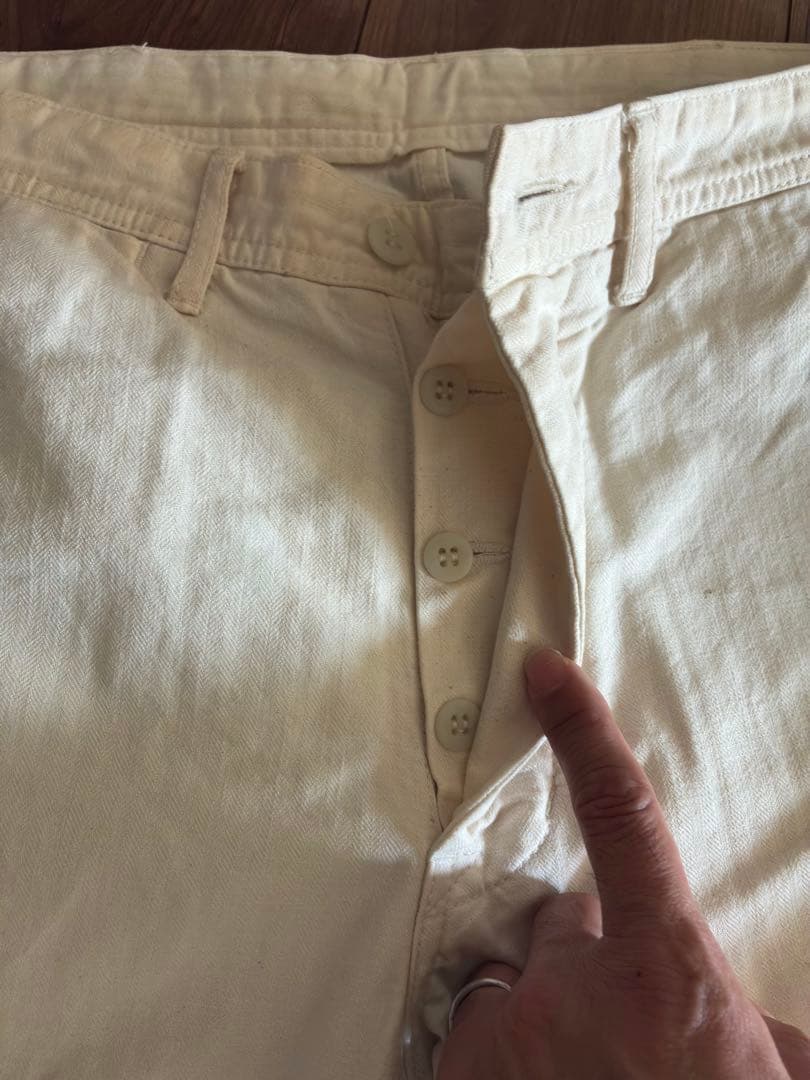PHIGVEL アイボリー　トラウザーズ　チノパン