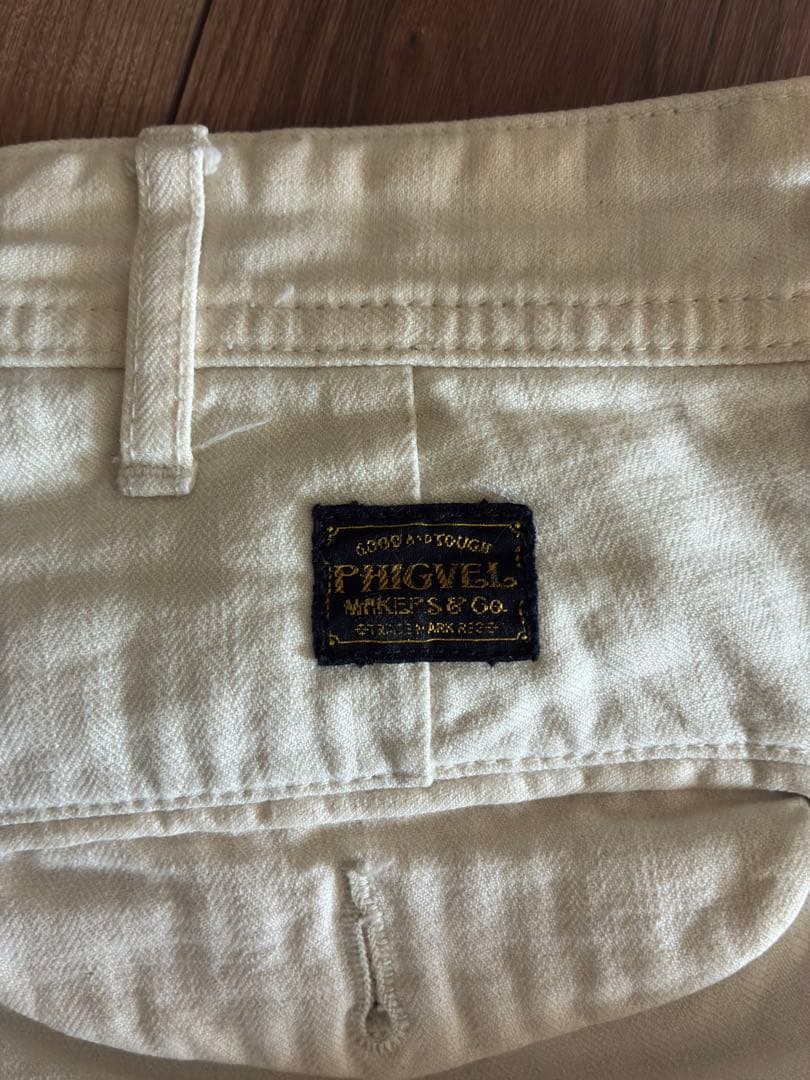 PHIGVEL アイボリー　トラウザーズ　チノパン