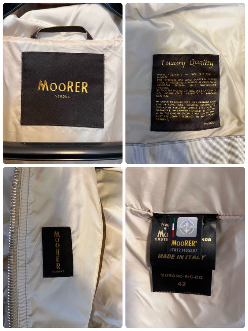 【MooRER 】ムーレー　レディース　ナイロンジャケット　コート　サイズ42