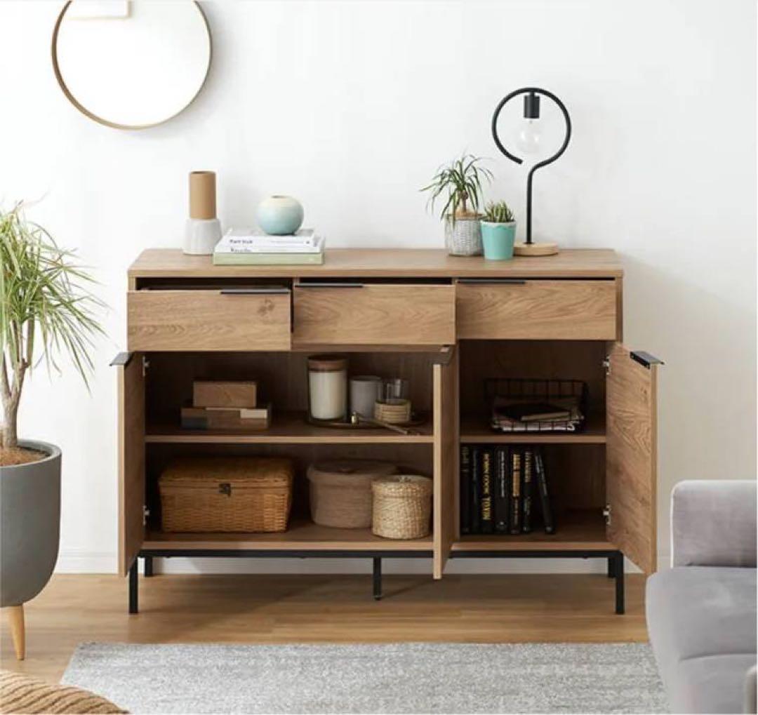 ■送料込■LOWYA 収納棚 チェスト キャビネット サイドボード リビング