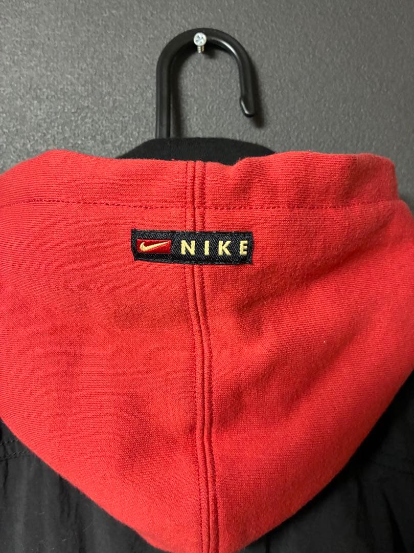 NIKE 90s ビックスウォッシュ 銀タグ フード付きナイロンジャケット