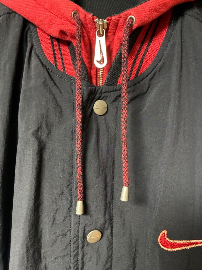 NIKE 90s ビックスウォッシュ 銀タグ フード付きナイロンジャケット