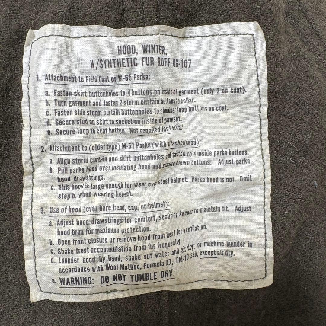 70s M-65 フィッシュテール パーカー フルセット XS