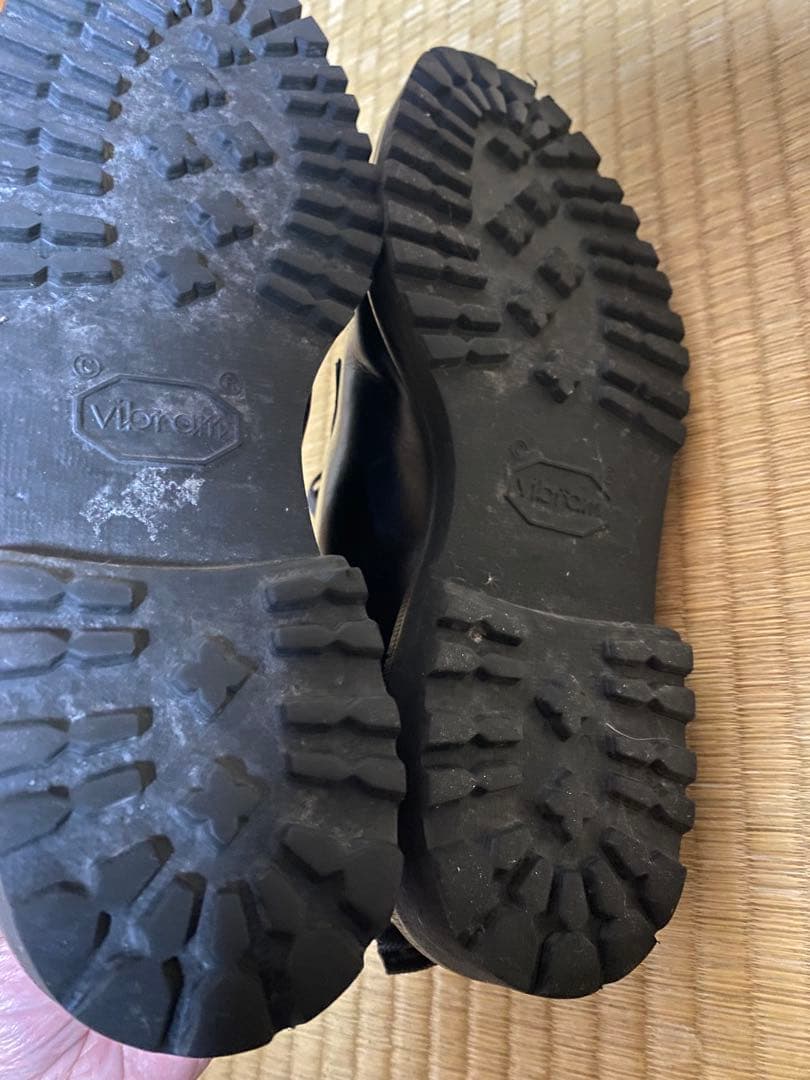 ダブルエイチ　WH プレーントゥ　黒