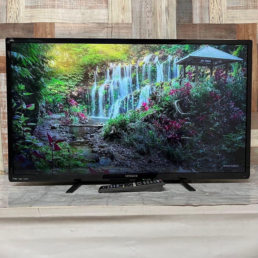 即日受渡❣️全国送料込日立40型液晶テレビ外付HDD録画可 臨場感溢れるサウンド