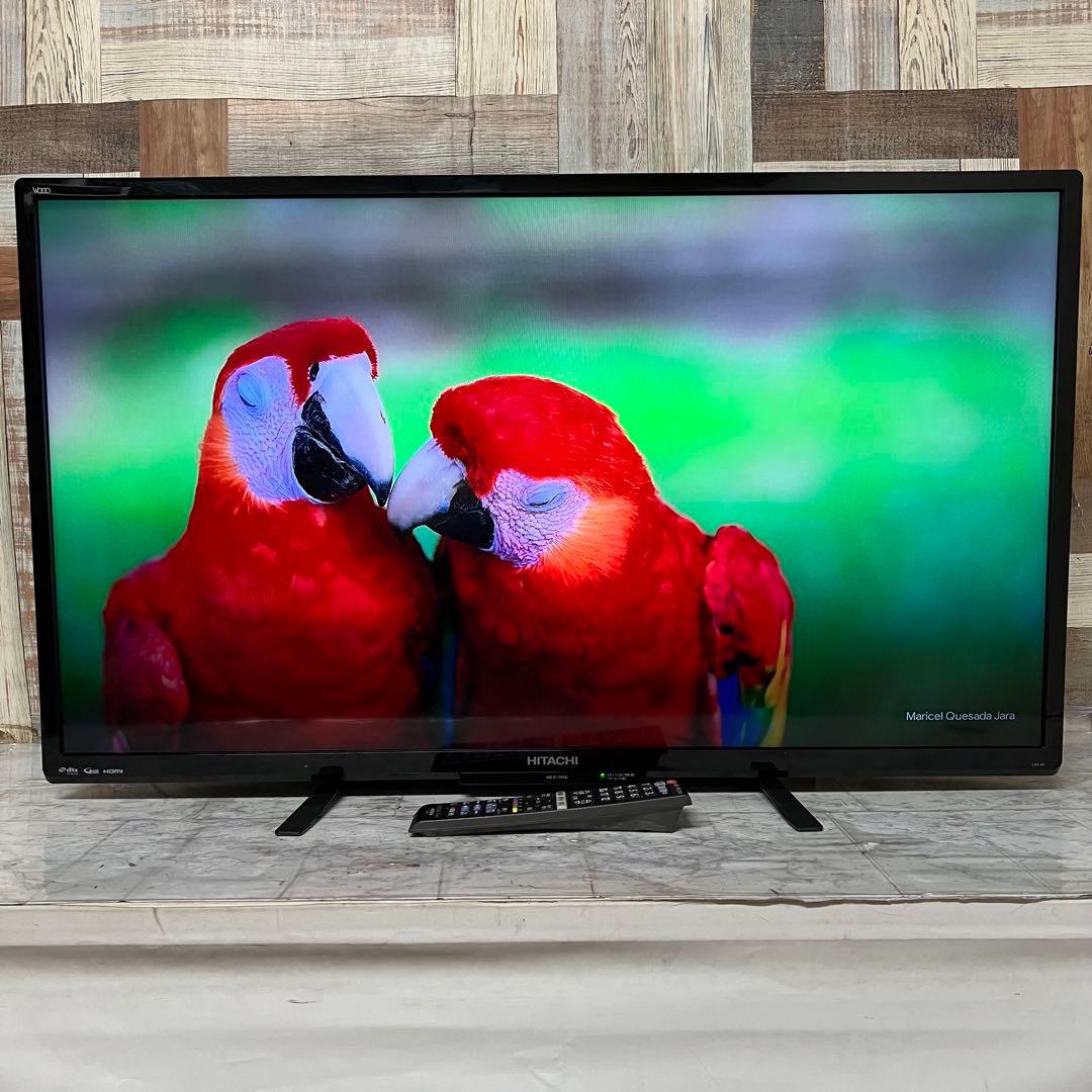 即日受渡❣️全国送料込日立40型液晶テレビ外付HDD録画可 臨場感溢れるサウンド