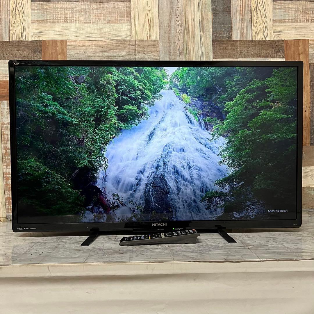 即日受渡❣️全国送料込日立40型液晶テレビ外付HDD録画可 臨場感溢れるサウンド