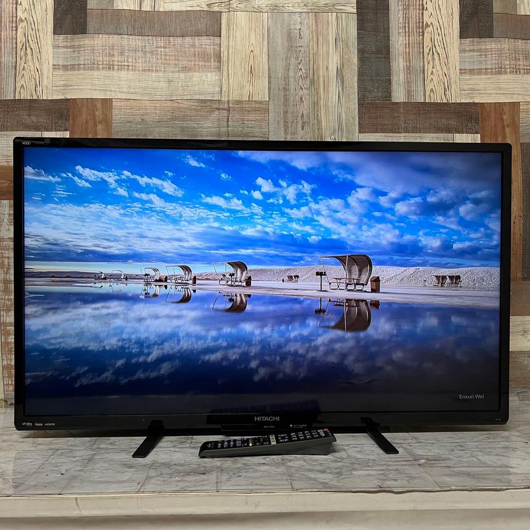 即日受渡❣️全国送料込日立40型液晶テレビ外付HDD録画可 臨場感溢れるサウンド