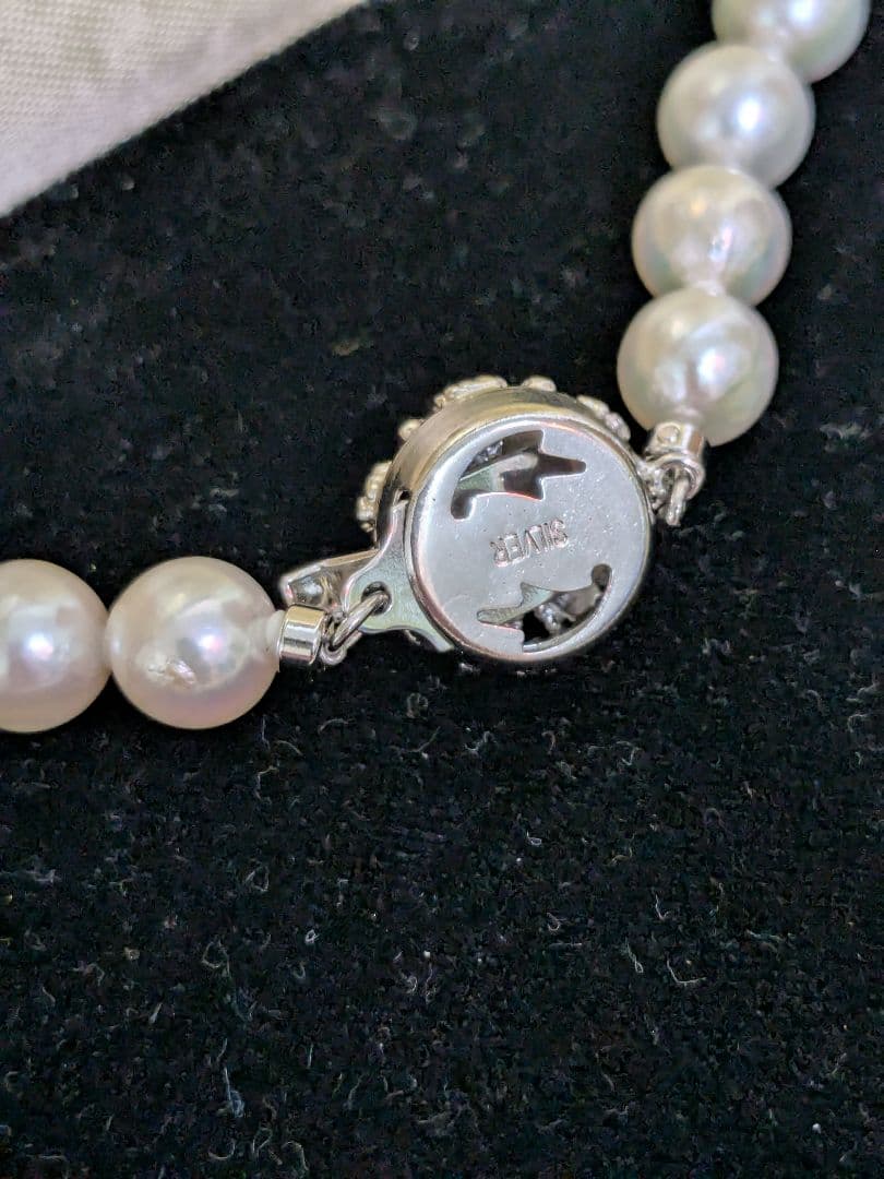 ✽*つ様 本真珠　パールネックレス　SILVER　ケース付き