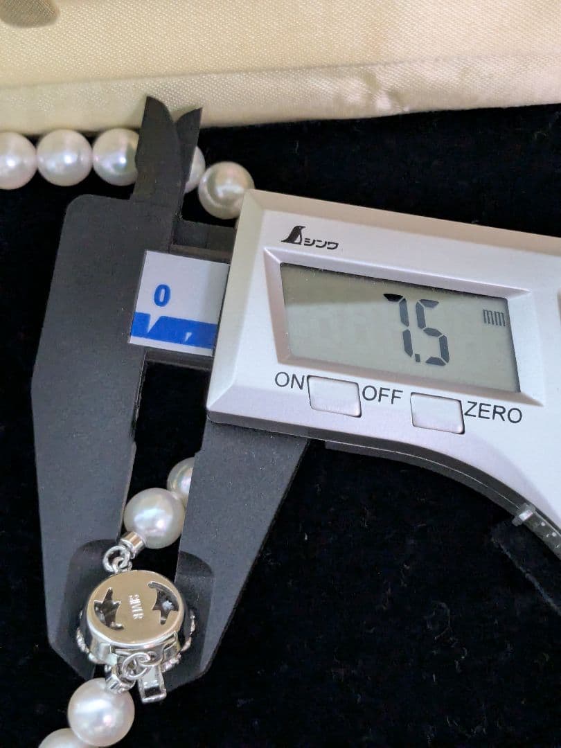 ✽*つ様 本真珠　パールネックレス　SILVER　ケース付き