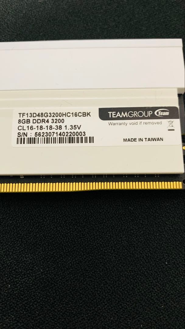 Team ARGB DDR4 3200Mhz 8GBx4枚(32GB)