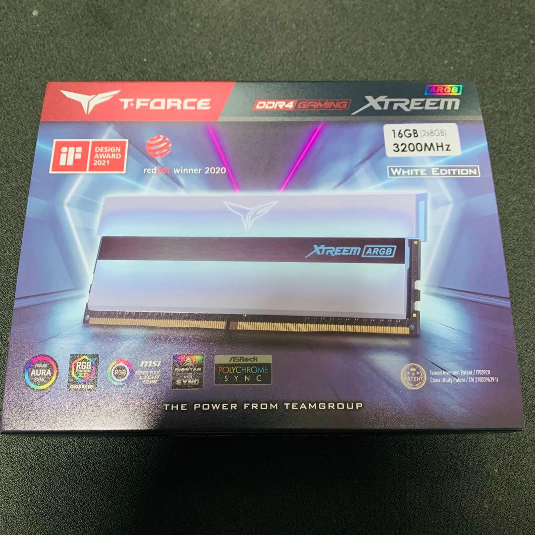 Team ARGB DDR4 3200Mhz 8GBx4枚(32GB)