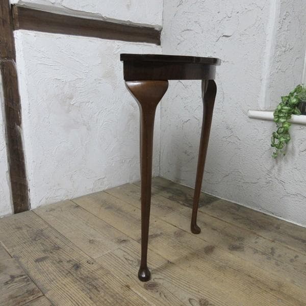 イギリス アンティーク 家具 コンソールテーブル ハーフムーン 英国 6226c