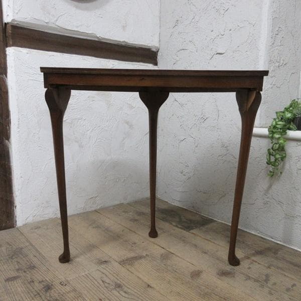 イギリス アンティーク 家具 コンソールテーブル ハーフムーン 英国 6226c