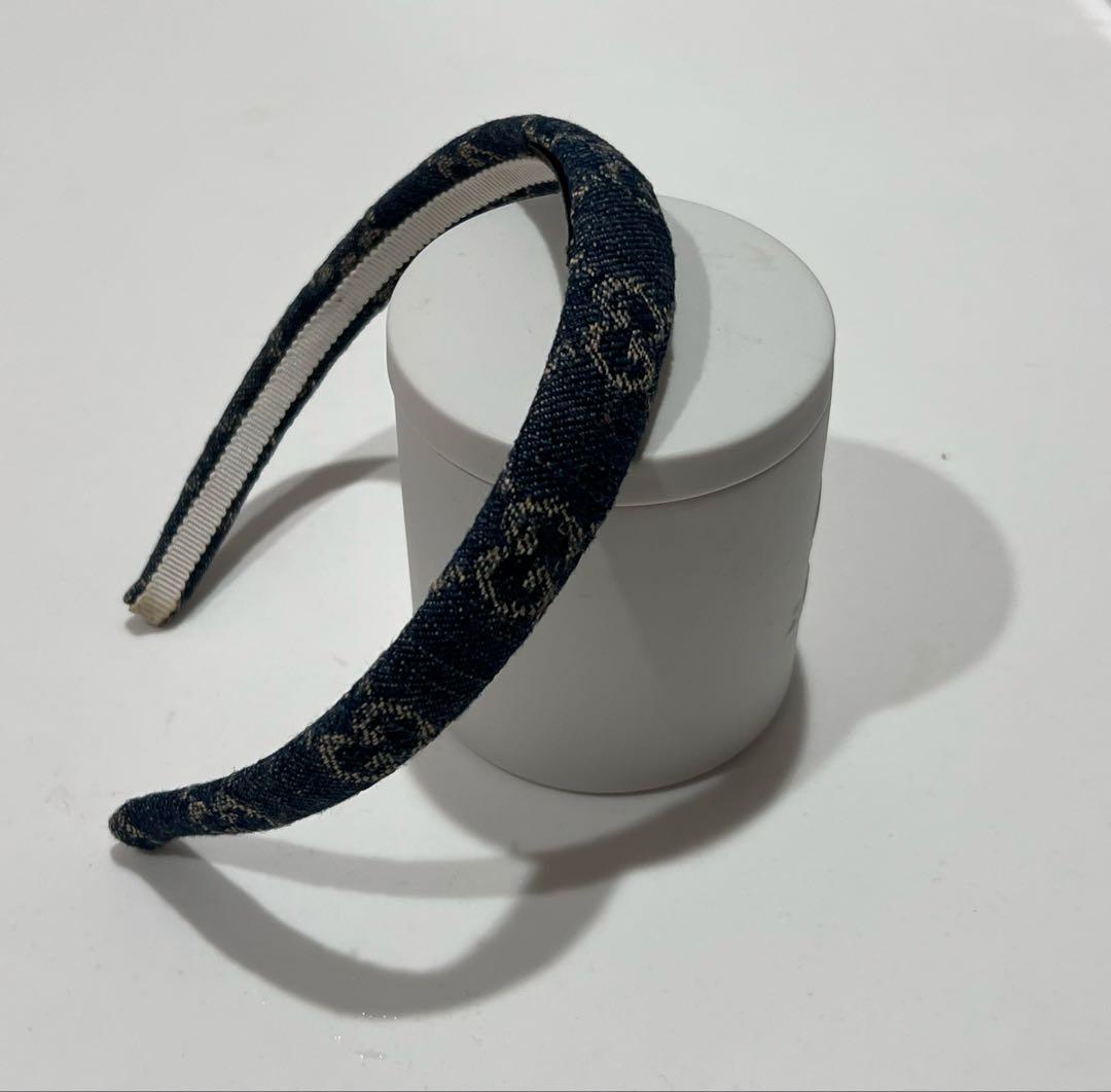 GUCCI GGロゴ ネイビー カチューシャ