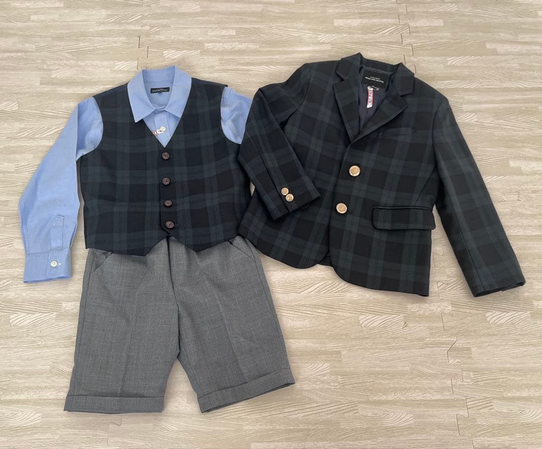 【美品❣️】グリーンレーベル フォーマル スーツ セット 120 クリーニング済