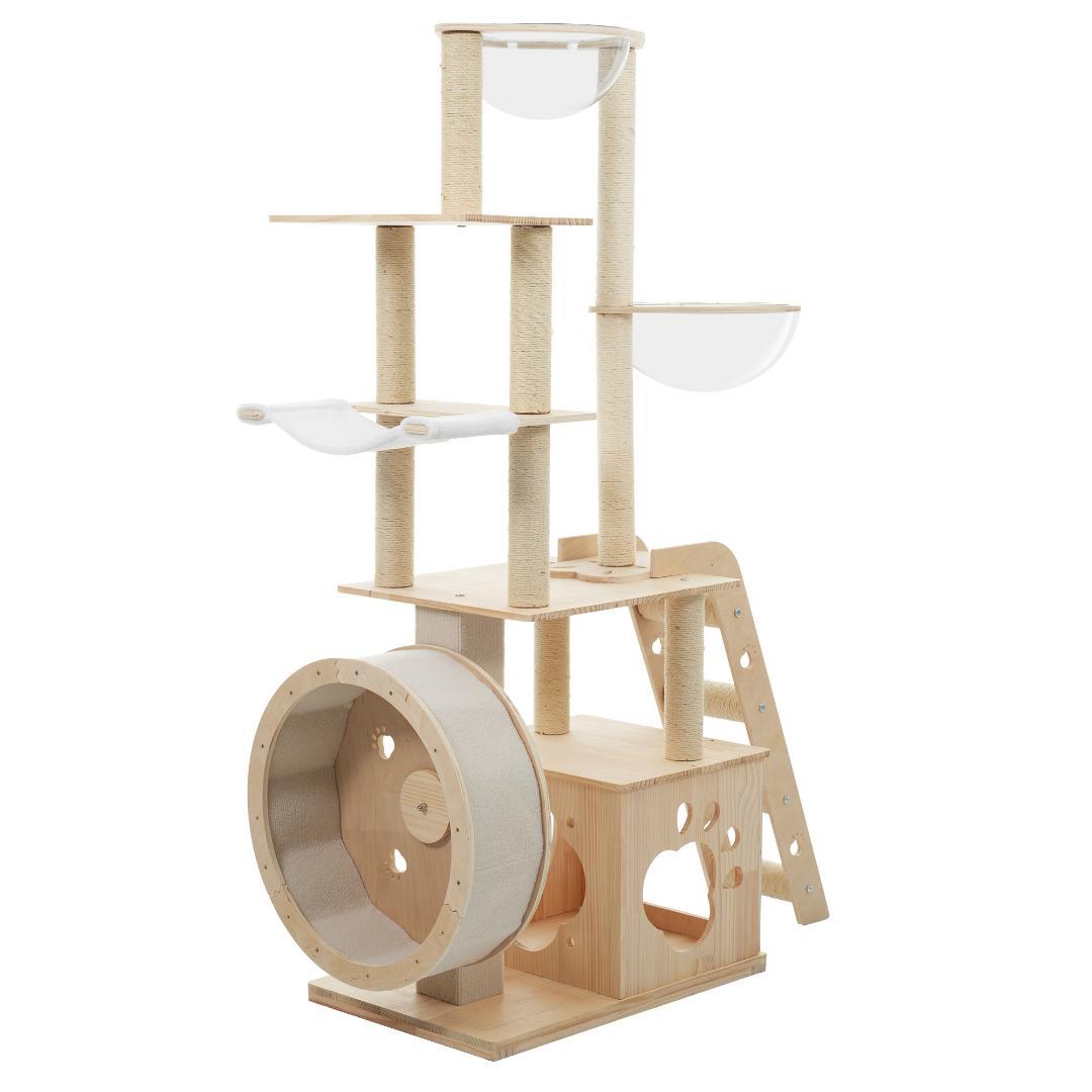 キャットタワー 猫タワー キャットツリー 据え置き 高さ165.5cm