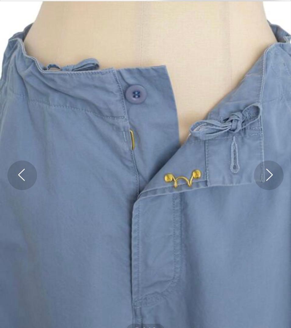 りんドゥロワー　カーゴパンツ　ブルーグレー 36 コットン